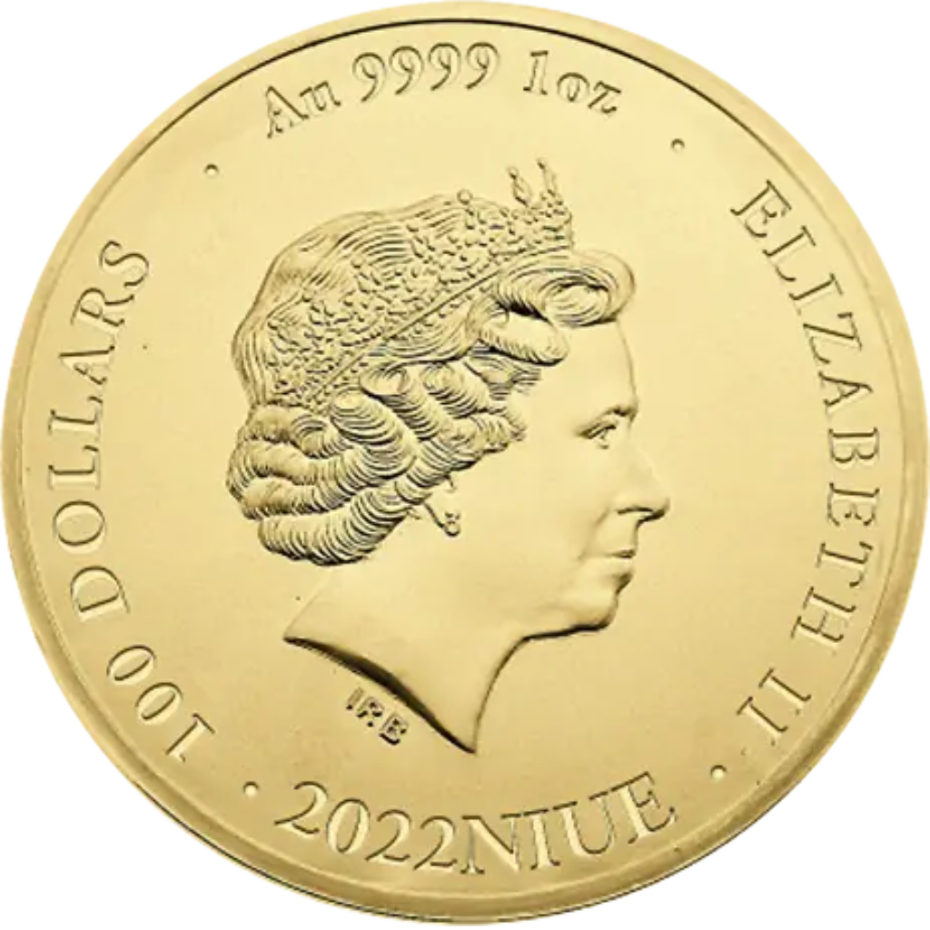 Gouden Bitcoin munt 1 troy ounce - Goudzaken