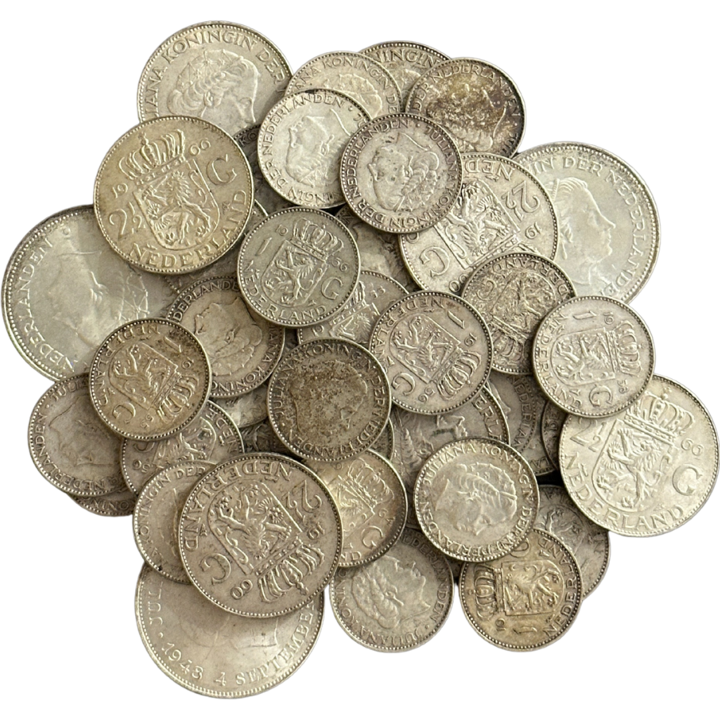 Zilveren muntenmix Nederlandse gulden 1 kilo - Goudzaken